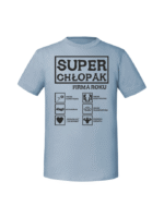 Męska koszulka  z nadrukiem –super chłopak - obrazek 4
