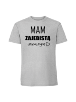 Męska koszulka  z nadrukiem –mam zajebistą dziewczynę v2 - obrazek 6