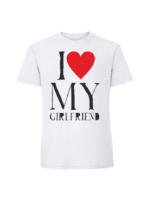 Męska koszulka  z nadrukiem –I LOVE MY girlfriend - obrazek 4