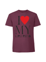 Męska koszulka  z nadrukiem –I LOVE MY girlfriend - obrazek 3