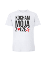 Męska koszulka  z nadrukiem –ZOŁZA KOCHAM MOJĄ ZOŁZĘ v1 - obrazek 5