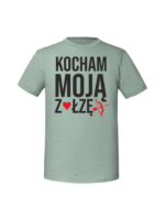 Męska koszulka  z nadrukiem –ZOŁZA KOCHAM MOJĄ ZOŁZĘ v1 - obrazek 3
