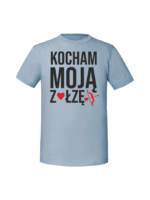 Męska koszulka  z nadrukiem –ZOŁZA KOCHAM MOJĄ ZOŁZĘ v1 - obrazek 6