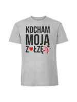 Męska koszulka  z nadrukiem –ZOŁZA KOCHAM MOJĄ ZOŁZĘ v1 - obrazek 4