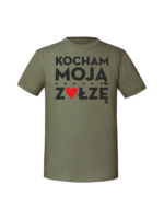Męska koszulka  z nadrukiem –ZOŁZA KOCHAM MOJĄ ZOŁZĘ v2 - obrazek 7