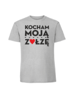 Męska koszulka  z nadrukiem –ZOŁZA KOCHAM MOJĄ ZOŁZĘ v2 - obrazek 4