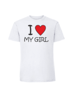 Męska koszulka  z nadrukiem –I love my girl - obrazek 6