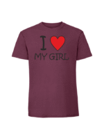 Męska koszulka  z nadrukiem –I love my girl - obrazek 5
