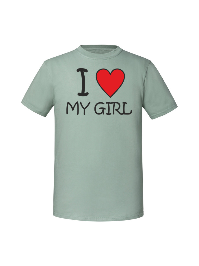 WA00033_mietowa.png Męska koszulka z nadrukiem –I love my girl - obrazek 1