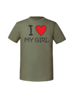 Męska koszulka  z nadrukiem –I love my girl - obrazek 7