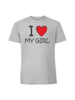 Męska koszulka  z nadrukiem –I love my girl - obrazek 4