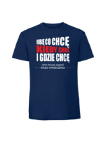Męska koszulka  z nadrukiem –robię co chcę - narzeczona - obrazek 7