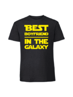 Męska koszulka  z nadrukiem –Best boyfriend in the galaxy v2 - obrazek 8