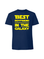 Męska koszulka  z nadrukiem –Best boyfriend in the galaxy v2