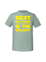 Męska koszulka  z nadrukiem –Best boyfriend in the galaxy v2 - obrazek 6