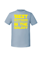 Męska koszulka  z nadrukiem –Best boyfriend in the galaxy v2 - obrazek 4
