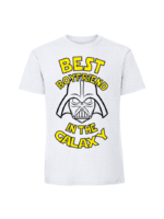 Męska koszulka  z nadrukiem –Best boyfriend in the galaxy v1 - obrazek 4