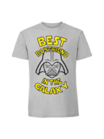 Męska koszulka  z nadrukiem –Best boyfriend in the galaxy v1