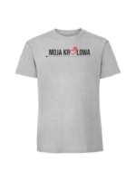 Męska koszulka  z nadrukiem –MOJA KRÓLOWA v2 - obrazek 6