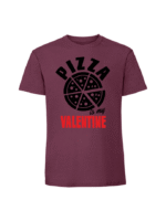 Męska koszulka  z nadrukiem –Pizza is my valentine - obrazek 4