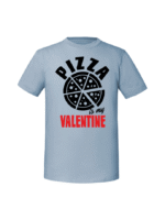 Męska koszulka  z nadrukiem –Pizza is my valentine - obrazek 7