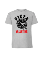 Męska koszulka  z nadrukiem –Pizza is my valentine - obrazek 3