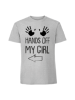 Męska koszulka  z nadrukiem –HANDS OFF MY GIRL