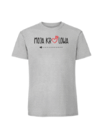 Męska koszulka  z nadrukiem –moja królowa v1 - obrazek 6