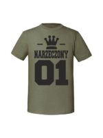 Męska koszulka  z nadrukiem –NARZECZONY