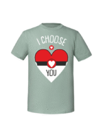 Męska koszulka  z nadrukiem –I choose You v1 - obrazek 5