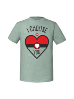 Męska koszulka  z nadrukiem –I choose You v2 - obrazek 4