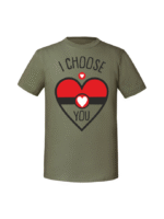 Męska koszulka  z nadrukiem –I choose You v2 - obrazek 3