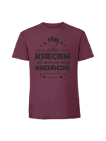 Męska koszulka  z nadrukiem –Jestem Ksieciem ale mam juz swoja ksiezniczke - obrazek 7