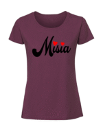 Damska koszulka  z nadrukiem – misia v1 - obrazek 3