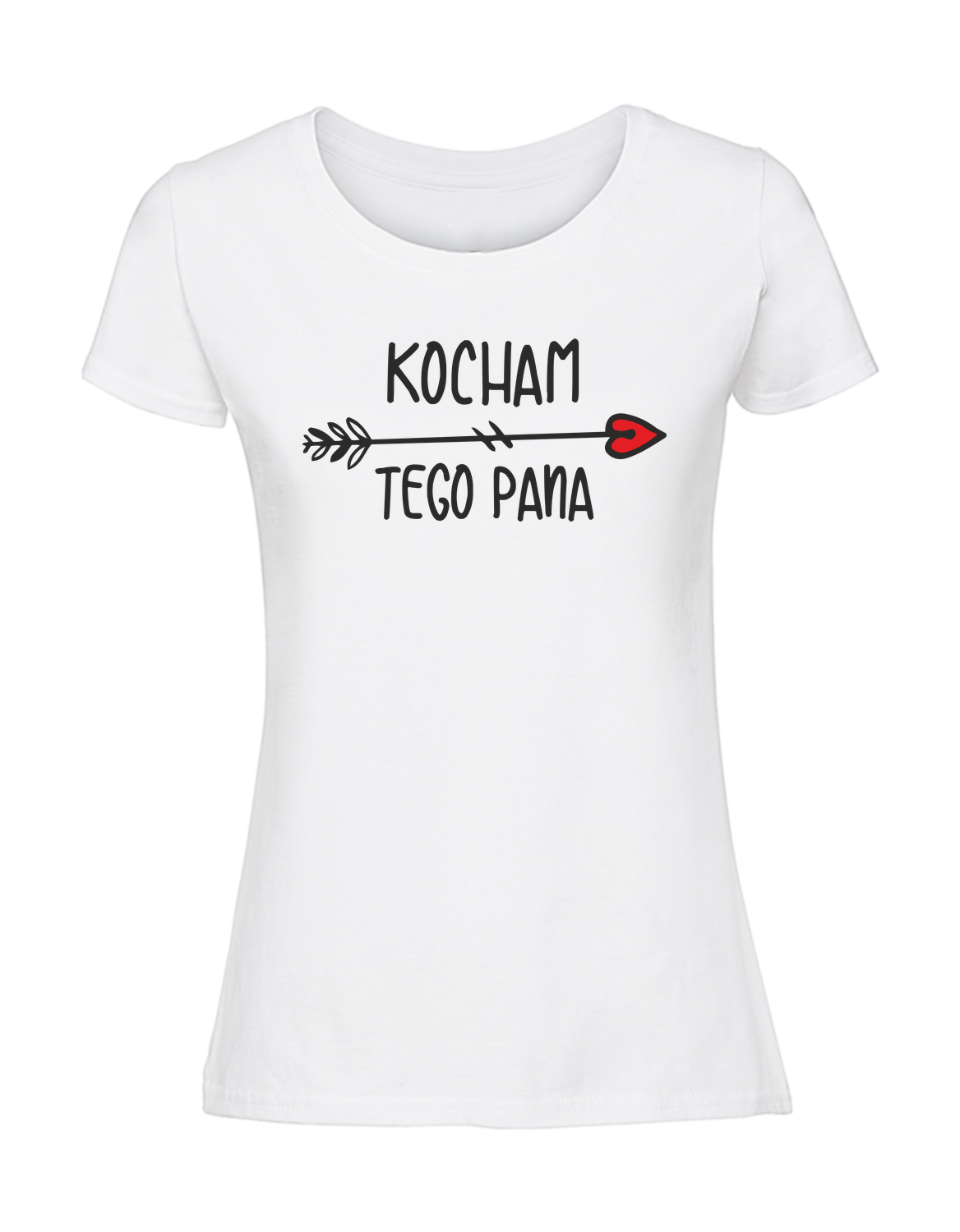 WW00018_biala.png Damska koszulka z nadrukiem – kocham tego pana v1 - obrazek 1
