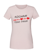 Damska koszulka  z nadrukiem – KOCHAM TĘ PANIĄ KOCHAM TEGO PANA v2 - obrazek 3