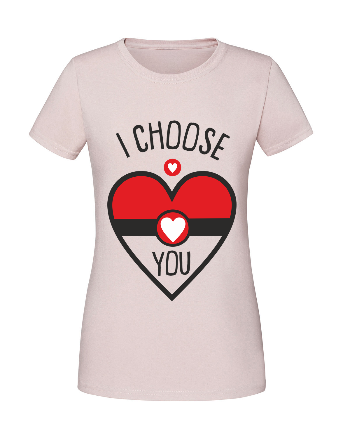 WW00050_pudrowy_roz.png Damska koszulka z nadrukiem – I choose You v2 - obrazek 1
