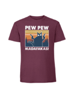 Męska koszulka  z nadrukiem –PEW PEW MADAFAKAS v1