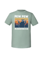 Męska koszulka  z nadrukiem –PEW PEW MADAFAKAS v1 - obrazek 8