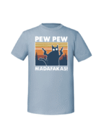 Męska koszulka  z nadrukiem –PEW PEW MADAFAKAS v1 - obrazek 4