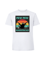 Męska koszulka  z nadrukiem –pew pew madafakas v3