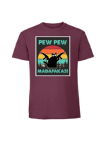 Męska koszulka  z nadrukiem –pew pew madafakas v3 - obrazek 6