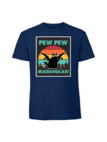 Męska koszulka  z nadrukiem –pew pew madafakas v3 - obrazek 7