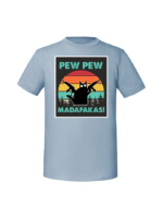 Męska koszulka  z nadrukiem –pew pew madafakas v3 - obrazek 8