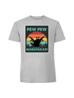 Męska koszulka  z nadrukiem –pew pew madafakas v3 - obrazek 4