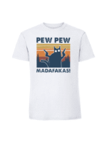 Męska koszulka  z nadrukiem –PEW PEW MADAFAKAS v2 - obrazek 5