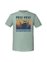 Męska koszulka  z nadrukiem –PEW PEW MADAFAKAS v2 - obrazek 8
