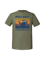 Męska koszulka  z nadrukiem –PEW PEW MADAFAKAS v2 - obrazek 3