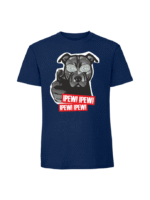 Męska koszulka  z nadrukiem –Pew Pew Pitbull - obrazek 4