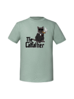 Męska koszulka  z nadrukiem –catfather - obrazek 7